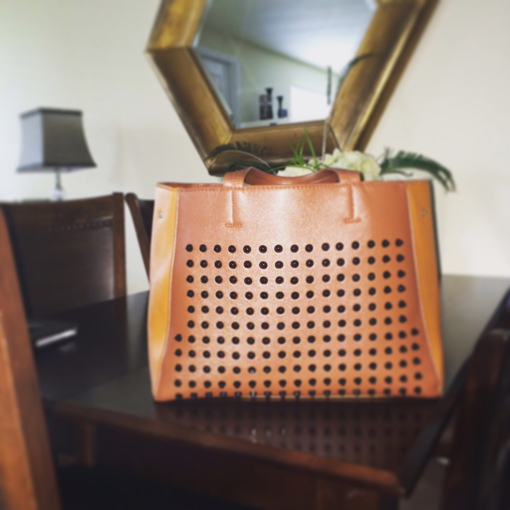 Vegan leather bag $150 retail